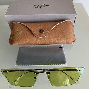 Ray-Ban ® RB3731 ANH 004/1A Gunmetal Green Butterfly Sunglasses